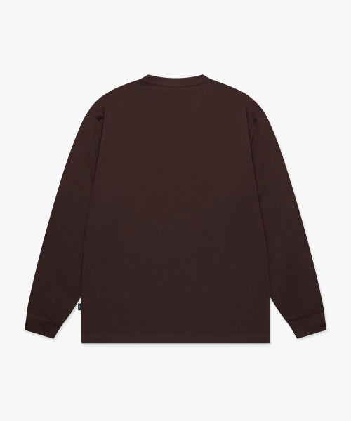ATHLETIC BEAR LONG SLV TEE brown