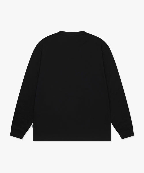 ATHLETIC BEAR LONG SLV TEE black