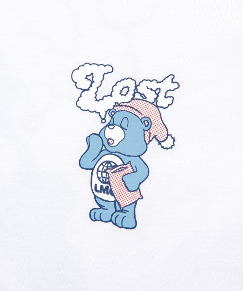 SLEEPING BEAR LONG SLV TEE white