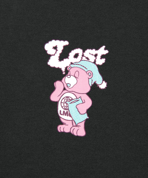 SLEEPING BEAR LONG SLV TEE charcoal