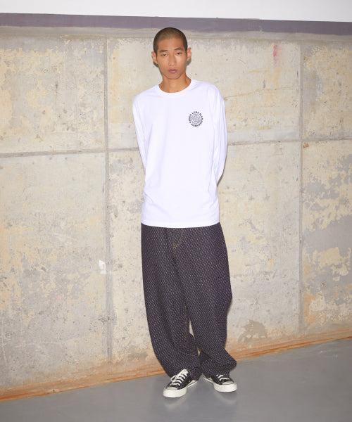 SPIDER WEB LONG SLV TEE white