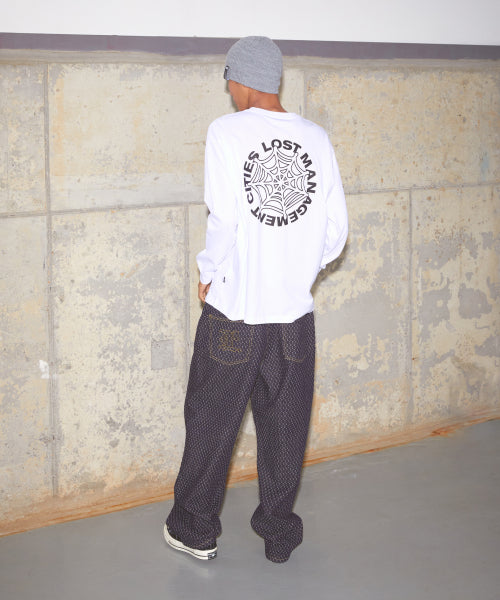 SPIDER WEB LONG SLV TEE black