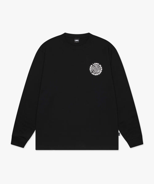 SPIDER WEB LONG SLV TEE black