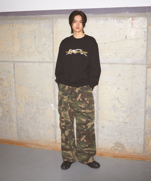 WIDE CARGO PANTS brown