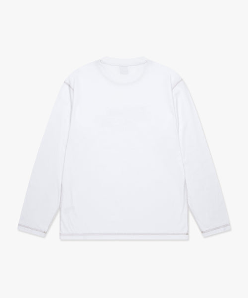 DESTROYED STAMP LONG SLV TEE white