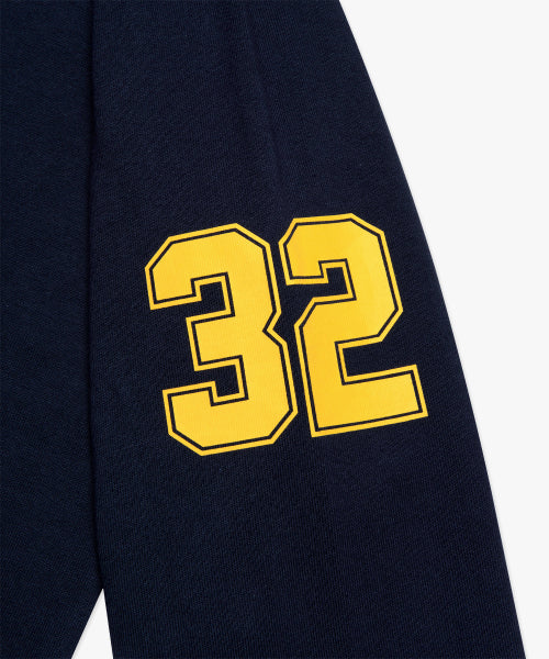 FOOTBALL LONG SLV TEE navy