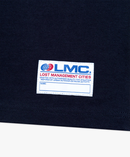 FOOTBALL LONG SLV TEE navy