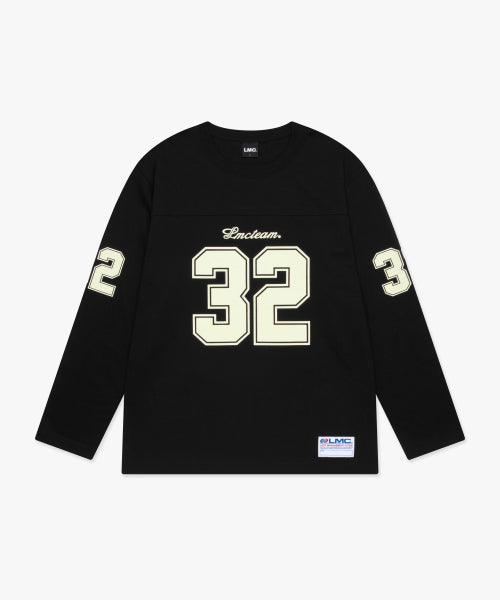 FOOTBALL LONG SLV TEE black