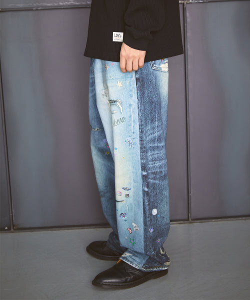 TROMPE L OEIL PANTS multi