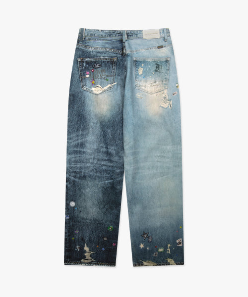 TROMPE L OEIL PANTS multi
