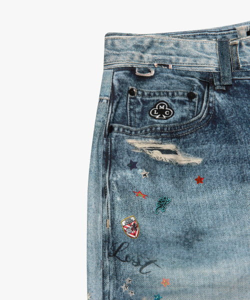 TROMPE L OEIL PANTS multi