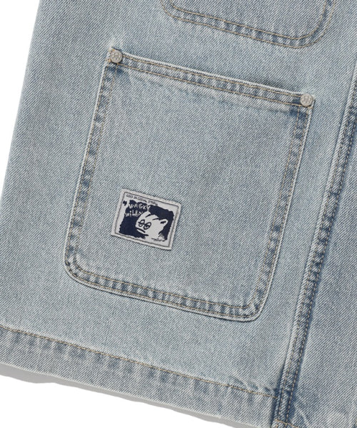 Women's pocket light denim jacket blue