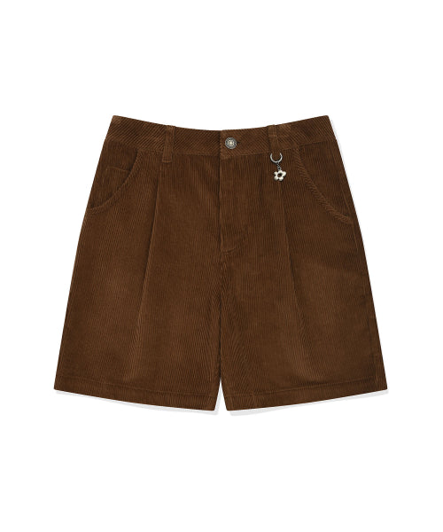 Women's Corduroy Bermuda Pants Brown