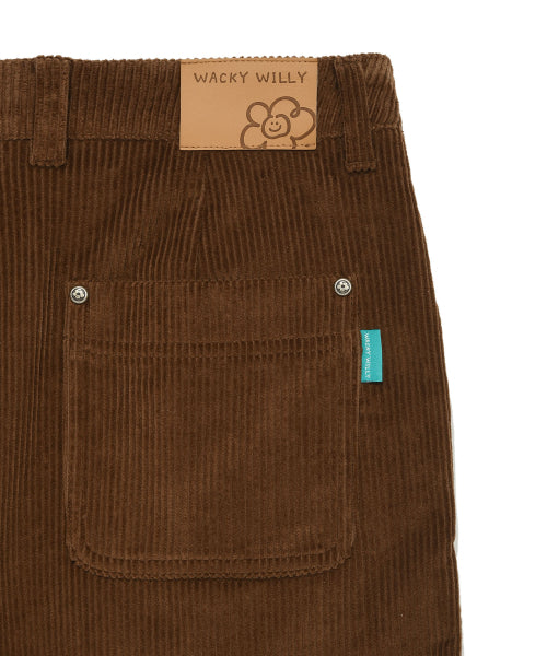 Women's Corduroy Bermuda Pants Brown