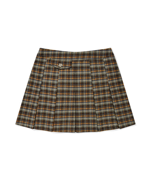 Women's checkered pleats skirt pattern