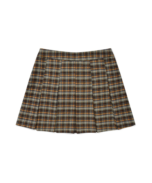 Women's checkered pleats skirt pattern
