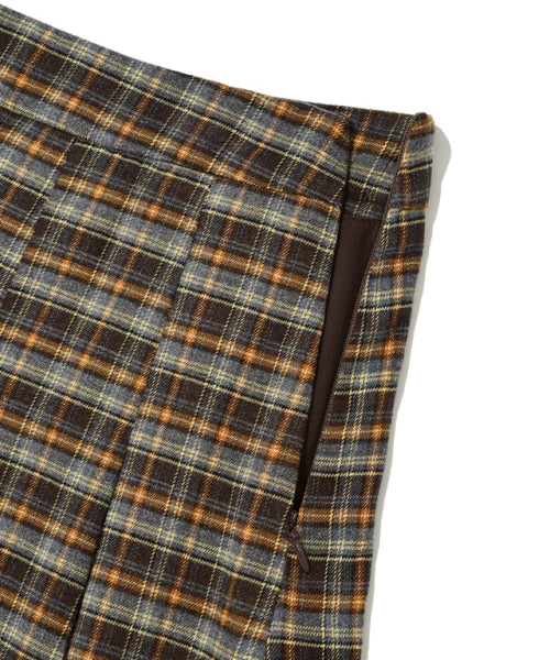 Women's checkered pleats skirt pattern