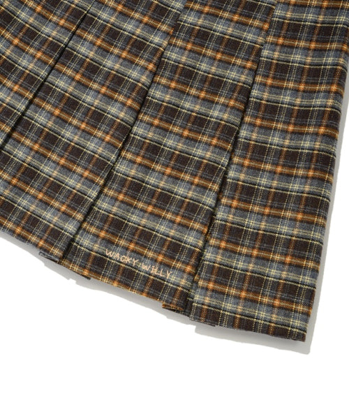 Women's checkered pleats skirt pattern