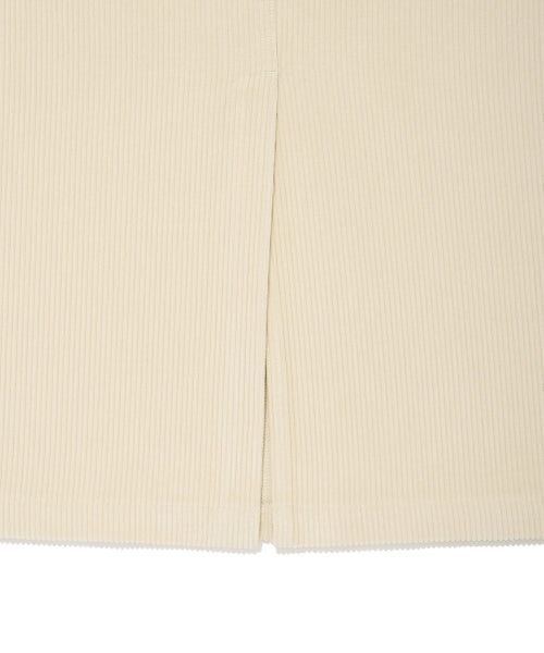 [25FW] Women's Corduroy Long Skirt Cream