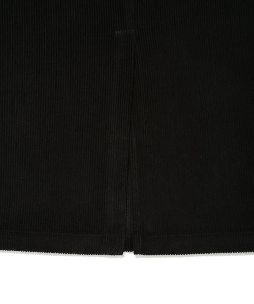 [25FW] Women's Corduroy Long Skirt Black
