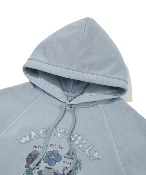 Women's Pigment Graphic Hoodie Blue