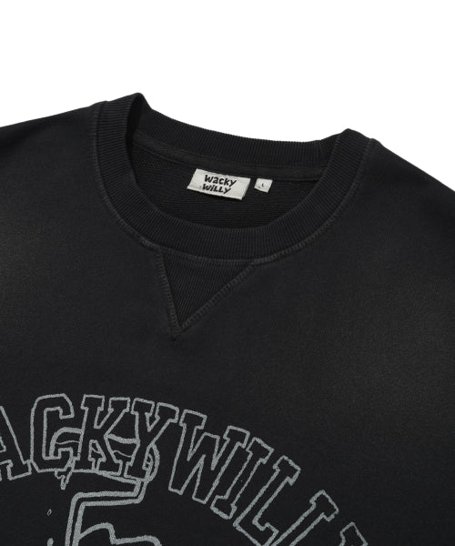 Washing Kiki Graphic Sweatshirt Charcoal