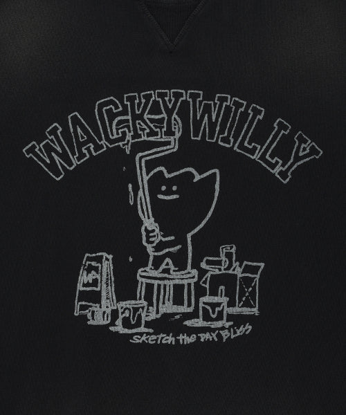 Washing Kiki Graphic Sweatshirt Charcoal