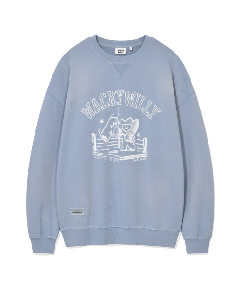 Washing Kiki Graphic Sweatshirt Blue