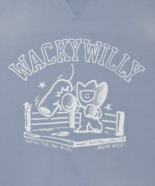 Washing Kiki Graphic Sweatshirt Blue
