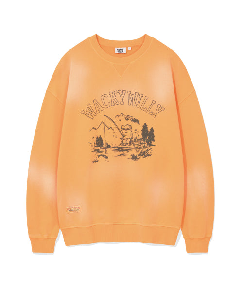 Washing Kiki Graphic Sweatshirt Orange