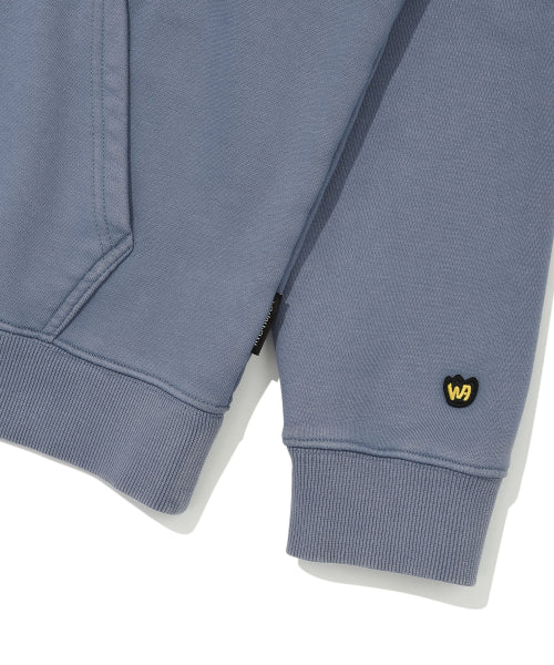 Kiki Pigment Graphic Hooded Sweat Blue