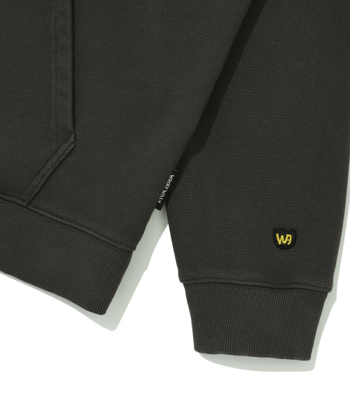 Kiki Pigment Graphic Hooded Sweat Charcoal
