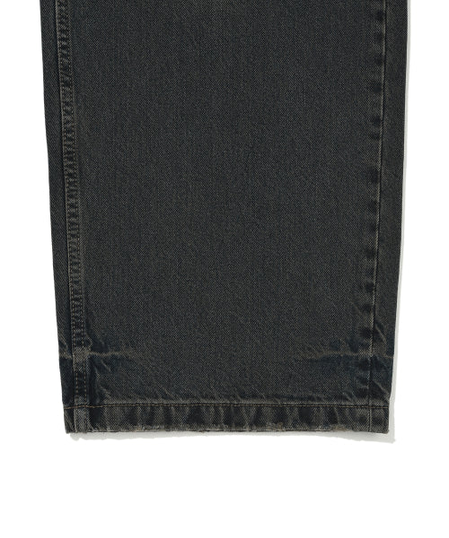Basic wide denim pants indigo