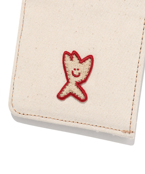Kiki Wappen Card Wallet Ekru