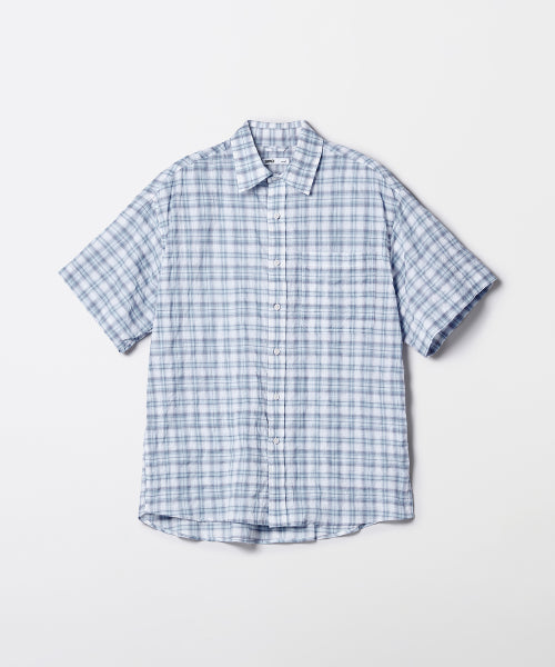 Checkered Short-Sleeved Shirt_SPYCF49C51