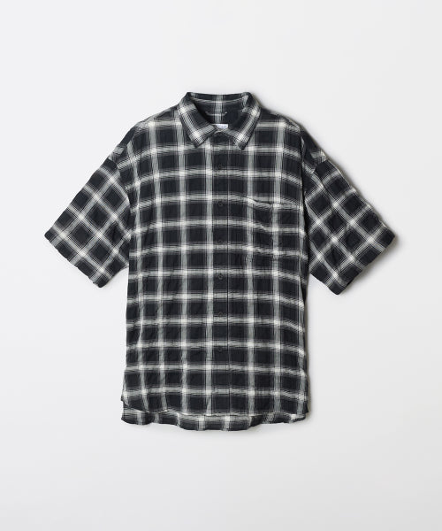 Checkered Short-Sleeved Shirt_SPYCF49C51
