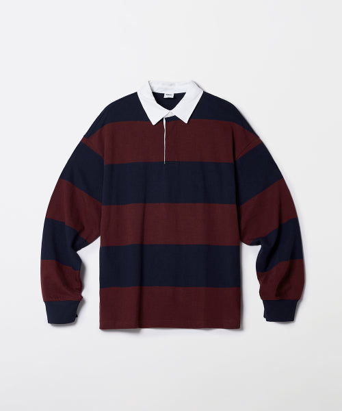 [Natural Cotton] Rugby Stripe Long Sleeve T-shirt_SPLSF49C02