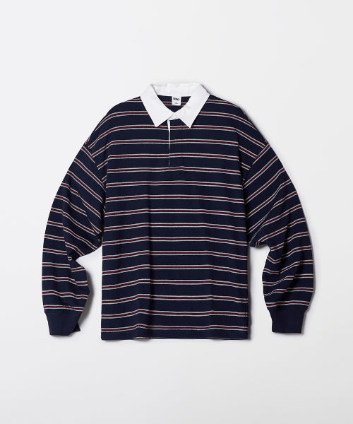 [Natural Cotton] Rugby Stripe Long Sleeve T-shirt_SPLSF49C02