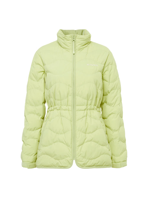 THERMOLOCK Women's Slim Blend Down Jacket_Yellow Green