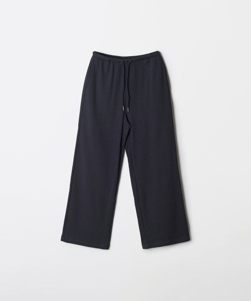 Waffle Wide Sweat Pants_SPMTF49G04
