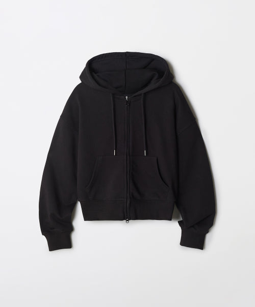 [French Terry] Women 2-WAY Hood Zip-Up_SPMZF49G01