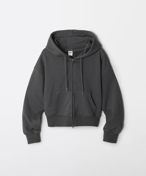 [French Terry] Women 2-WAY Hood Zip-Up_SPMZF49G01