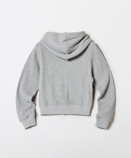 Women's Waffle Hood Zip-Up_SPMZF49G02