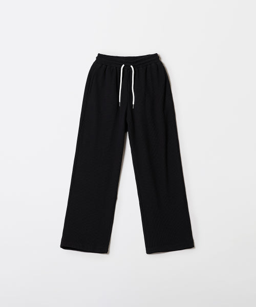 Waffle Wide Sweat Pants_SPMTF49C31