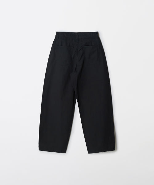 Curved Balloon Wide Cotton Pants_STPC49C03
