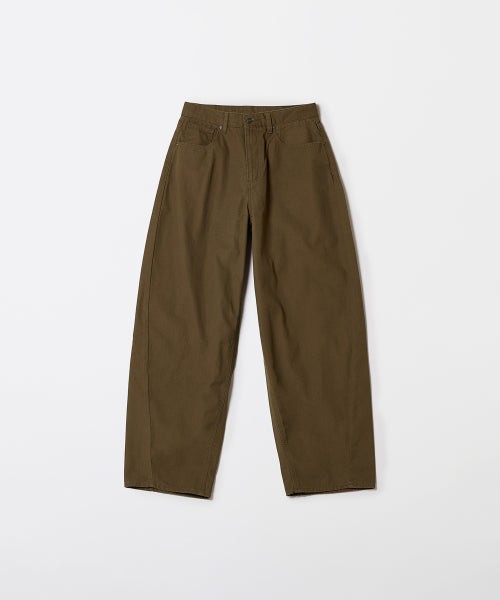 Curved Balloon Wide Cotton Pants_STPC49C03