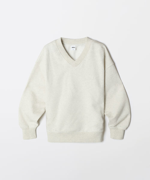 [French Terry] V-neck sweatshirt_SPMWF49G12