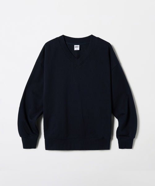 [French Terry] V-neck sweatshirt_SPMWF49G12