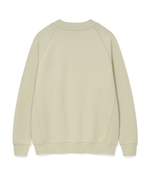 Kiki Logo V-neck Cardigan Light Khaki