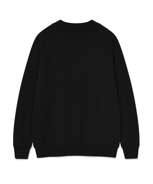Kiki logo V-neck cardigan black